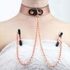 Liebe Seele Collar for People Nipple Clip Set SM Goods Cosplay Rose Gold Choker