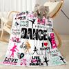 Gymnastics Word Cloud Art Blankets Are Suitable for Living Rooms, Bedrooms, Camping, and Other Places, Making Them an Ideal Choice for Gifts.