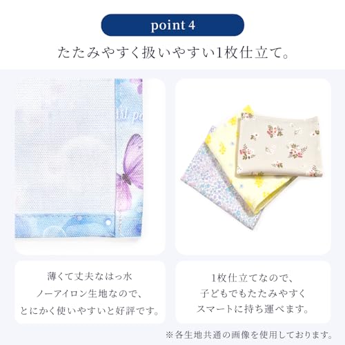 COLORFUL CANDY STYLE Lunch Cloths/School Lunch Napkins (45cm X 45cm), Water-Repellent, No-Iron, Set of 2, Train Face Collection, Water-Repellent, Ligh