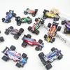12Pcs Kids Racing Car Toy Pull Back Formula 1 Race Car Model Metal Body Rubber Wheels Die-cast Vehicle Decoration Toddlers Boys Birthday Gift