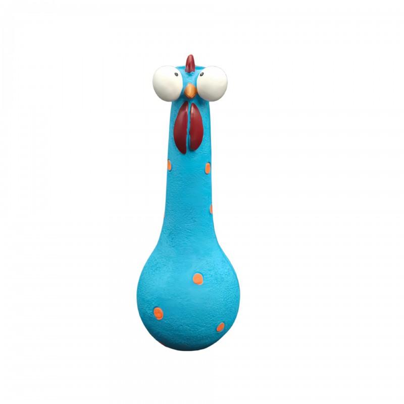 Cute Long Neck Chicken Figurine With Eyes Resin Mini Vase Home Decor Entryway Dining Living Room