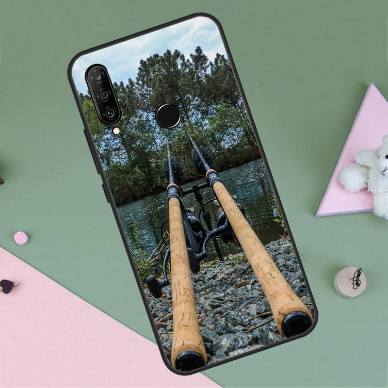 Carp Fishing Fish For Huawei Nova 12i 12s 11i 8i 7i 9 10 SE Y90 Y60 Y70 Y72 Y61 Y91 P30 P40 Lite P60 Pro Case