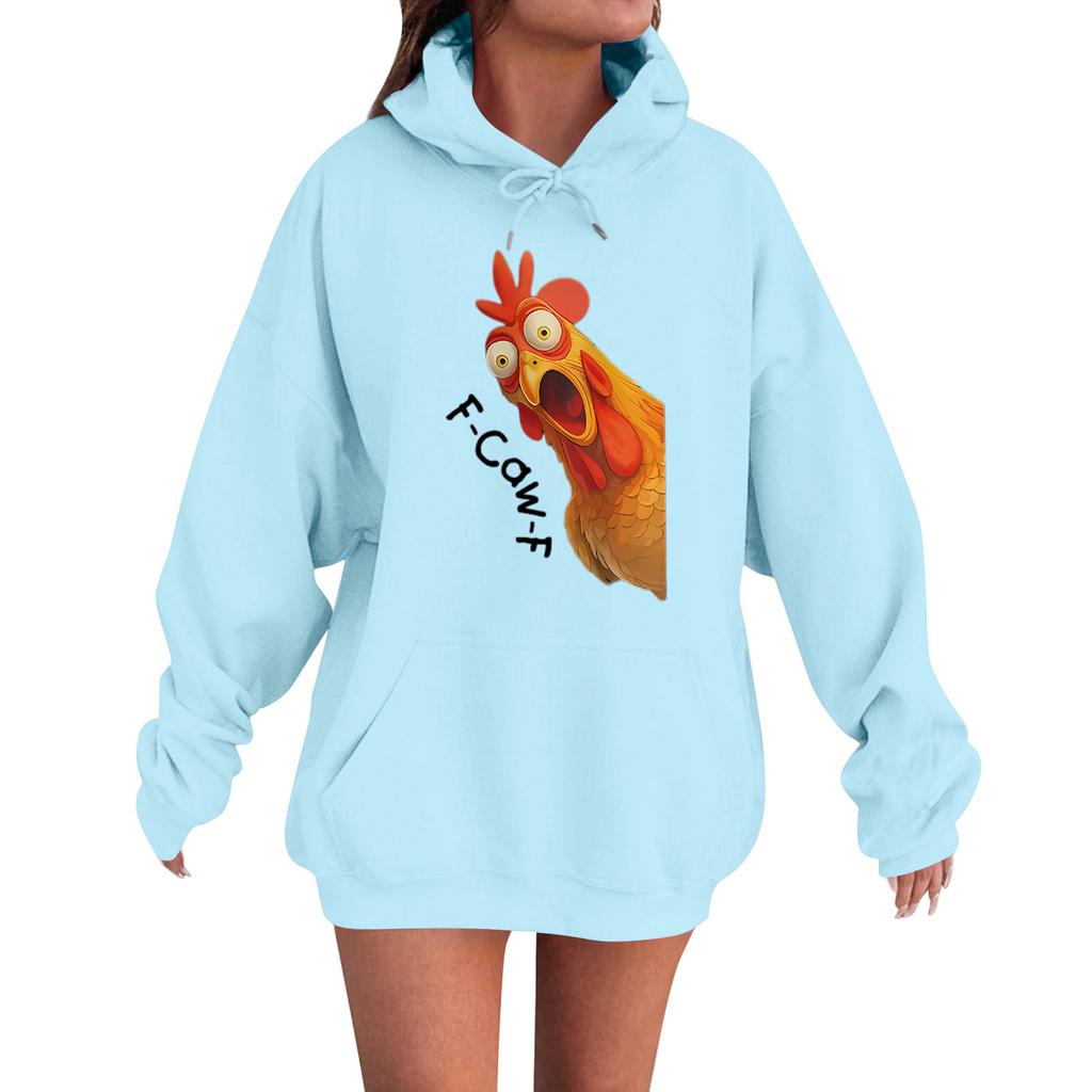 Women's Fashion Casual Long Sleeve Loose Printed Sweatshirt