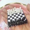 Handmade Mini Pocket Size Chess Set Chessboard International Chess Set  Toy Accessories