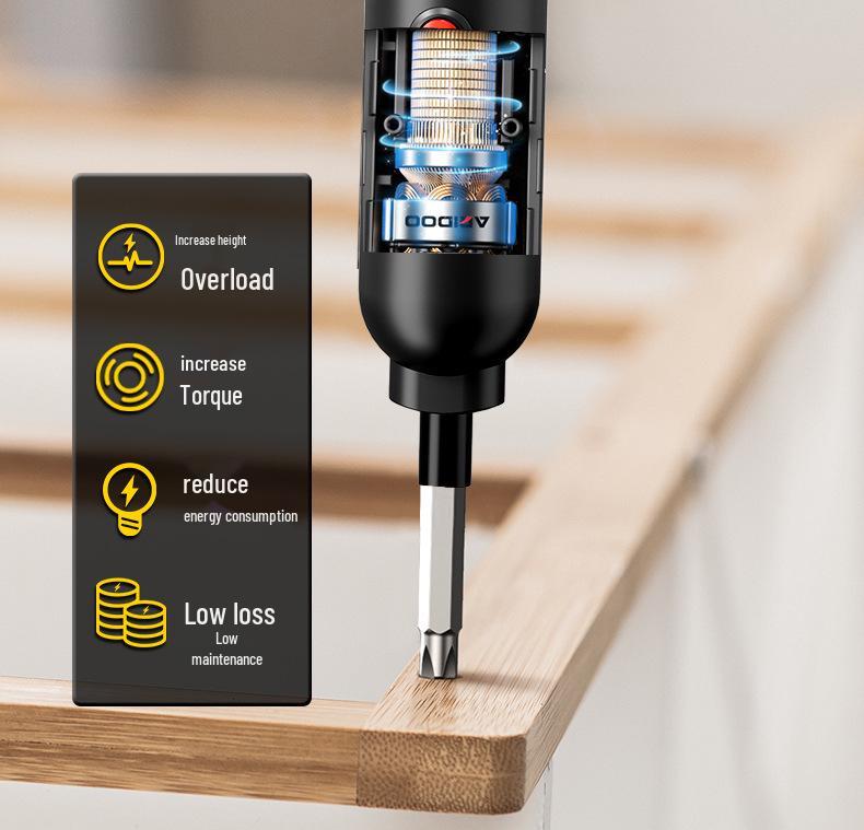 German Rechargeable Hand-Automatic Electric Screwdriver Set - Small Household Lithium Battery Tool