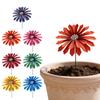 Metal Garden Stake Decorative Flower Yard Art Outdoor Lawn Ornament for Garden Patio Landscape Decoration with Durable Construction