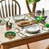 Iris Jewelry Carnival Mardi Gras Placemats Set of 4, 12x18 Inch Seasonal Festival Holiday Table Mats for Party Kitchen Dining Decoration