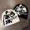Knitting And Bizarre Terrifying Skull Hat Knit Fabric Autumn Winter Wear Travel