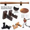 2Pcs Softball Bat Hockey Stick Stand with Screws Wall Mount Hanger Durable Baseball Bat Holder