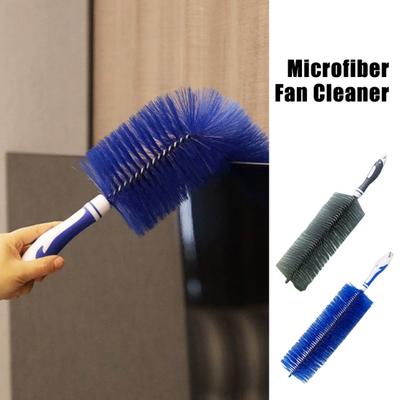 Escova de limpeza de ventilador, cerdas macias, espanador de microfibra, flexível, lavável, design antiestático, esfregão de limpeza de lacunas de ventilador elétrico, ferramenta de limpeza de ventilador