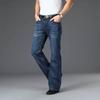 Jeans svasati da uomo Jeans svasati con gamba svasata Designer maschile Jeans classici in denim Jeans blu svasati larghi elasticizzati a vita alta