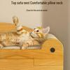 Vertical Cat Scratching Post and Bed - Wear-Resistant, All-Season Cat Claw Board & Winter Cat House with Toy