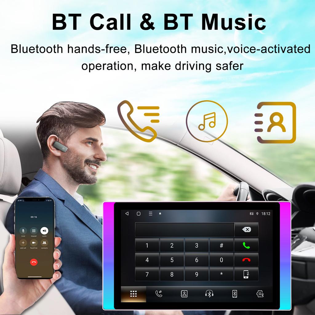 11.5"  Universal Android Οθόνη Ασύρματο Carplay Αυτοκινήτου Video DVD Player Universal Κεντρική Μονάδα GPS Carplay 5G Wifi BT5.4