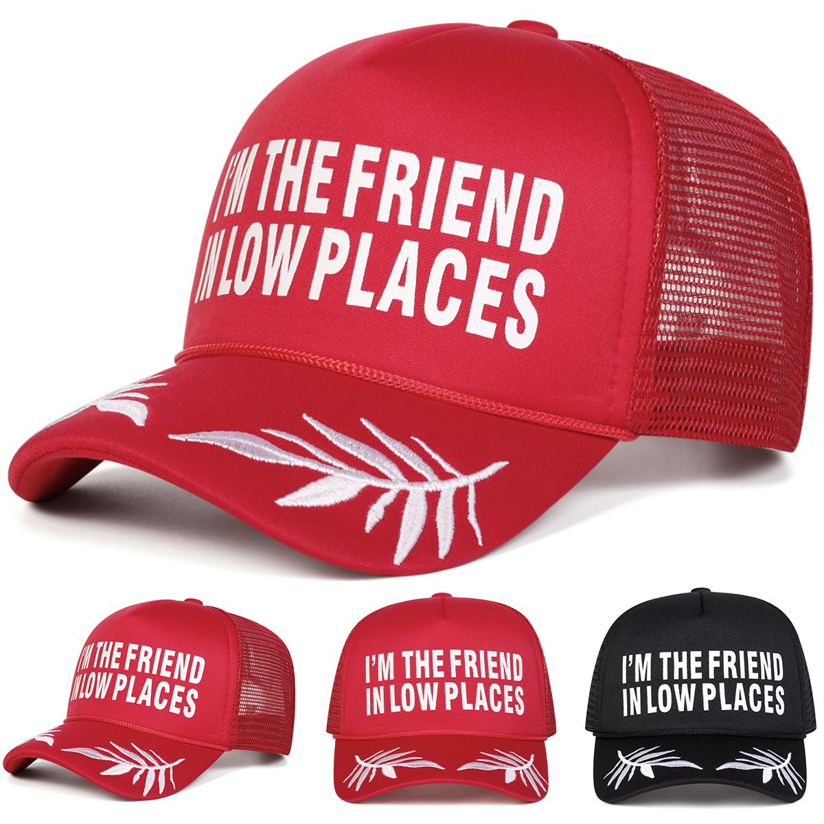 Yiran Bag Women's Unisex I'm The Friend In Low Places Print Baseball Net Caps Spring Summer Outdoor Adjustable Casual Hats Sunscreen Hat Cap