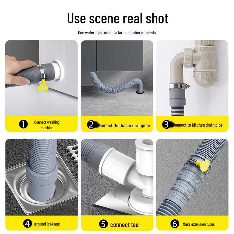 Universal Washing Machine Drain Hose Extension