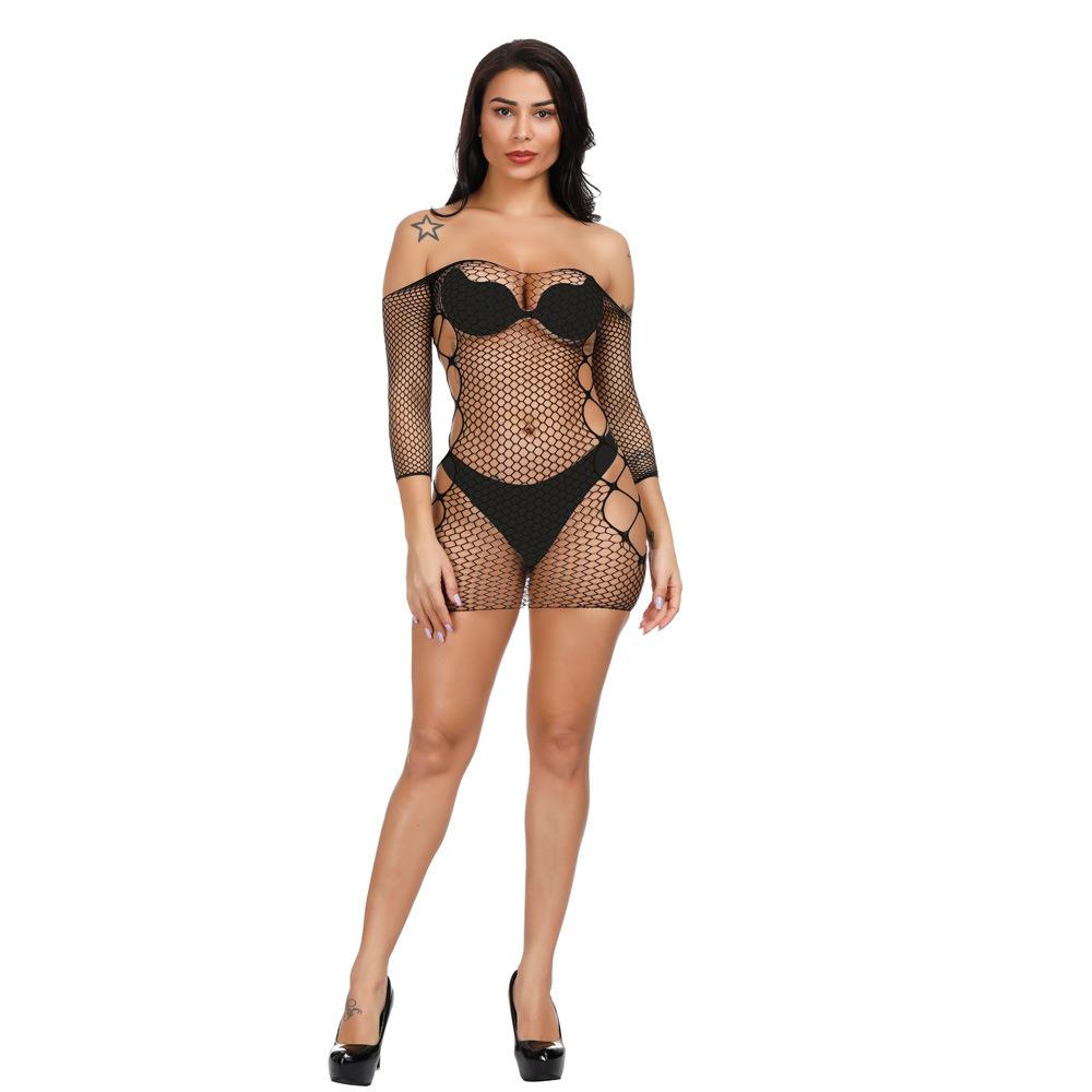 Jacquard Suspenders, Sexy Mesh Clothes, Mesh Skirts, Mesh Socks, Sexy Underwear, Hollow and Transparent 313.