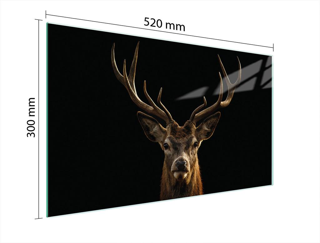 SZKLANA DESKA DO KROJENIA 52x30 JELEŃ