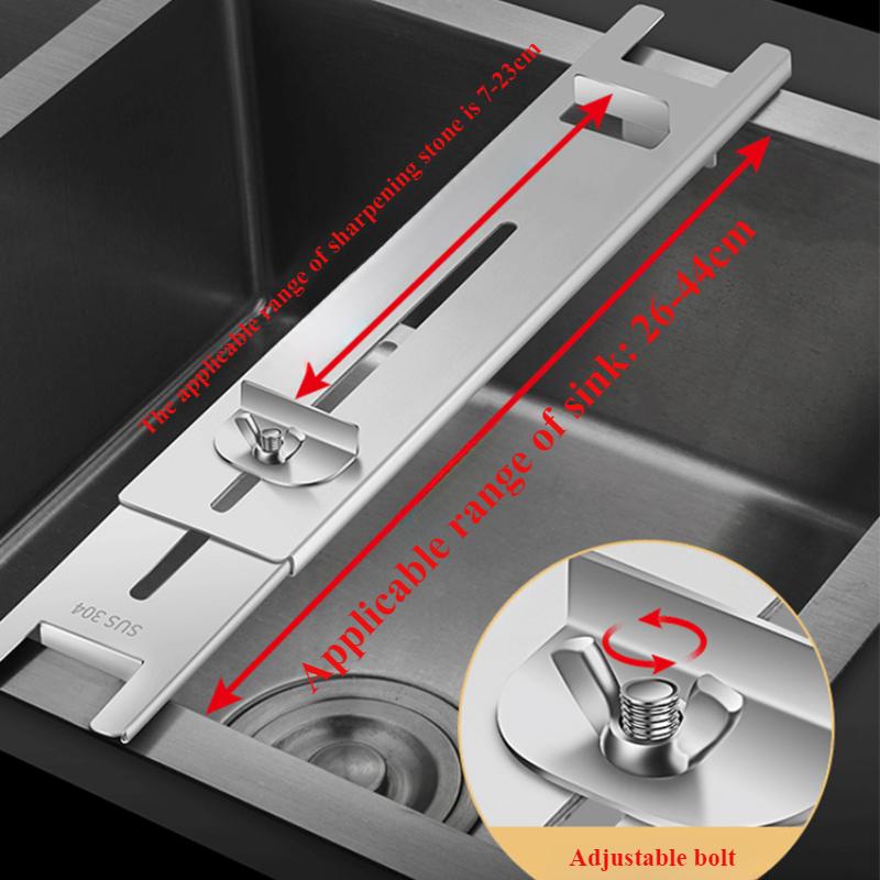 Suport grosier de ascuțit chiuvetă oțel inoxidabil de uz casnic nou reglabil piatră de ascuțit artefact fix