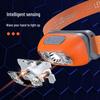 USB Rechargeable LED Headlamp with Wave Sensor - Waterproof for Fishing & Camping