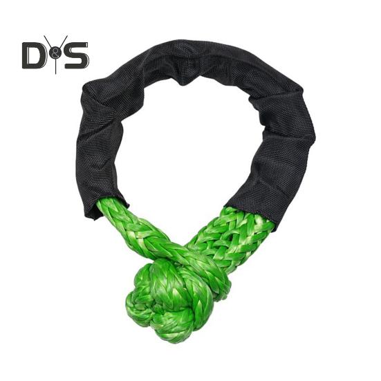 Synthetic Soft Shackle 56000 Lbs Breaking Strength 22" Length Shackle Rope Heavy Duty Tow Shackle for Off-Road Truck SUV