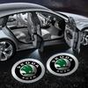 1/2 Stück Autolichter Zubehör LED Türprojektor Für Skoda Octavia MK2 MK3 2 3 A7 Fabia Karoq Kodiaq Superb Rapid Kamiq Scala Yeti