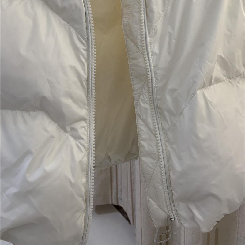 Frauen Herbst Weiße Ente Unten Mantel Jacke Gepolsterte Weste Stehkragen Ärmellose Zipper Tasche Verdicken Lose Alle Spiel Einfarbig