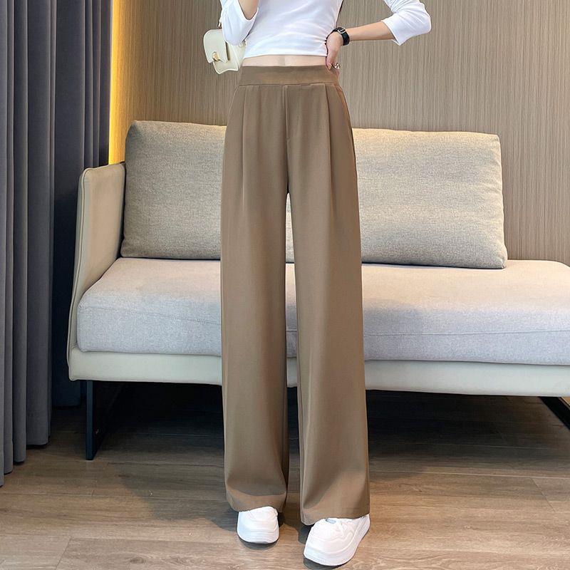Women's High-Waisted Wide-Leg Drape Pants - Spring 2025 New Casual Loose Fit