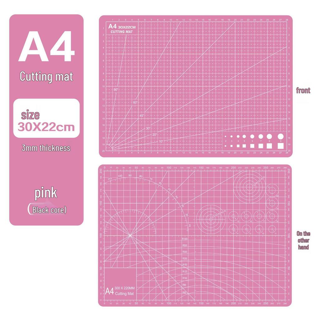 A4 3mm Thick Cutting Mat - Durable Handmade Desktop Pad for Paper Cutting & Writing