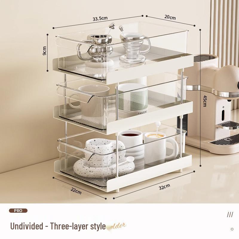 Multifunktionell kosmetikförvaring & kökskryddställ med lådor