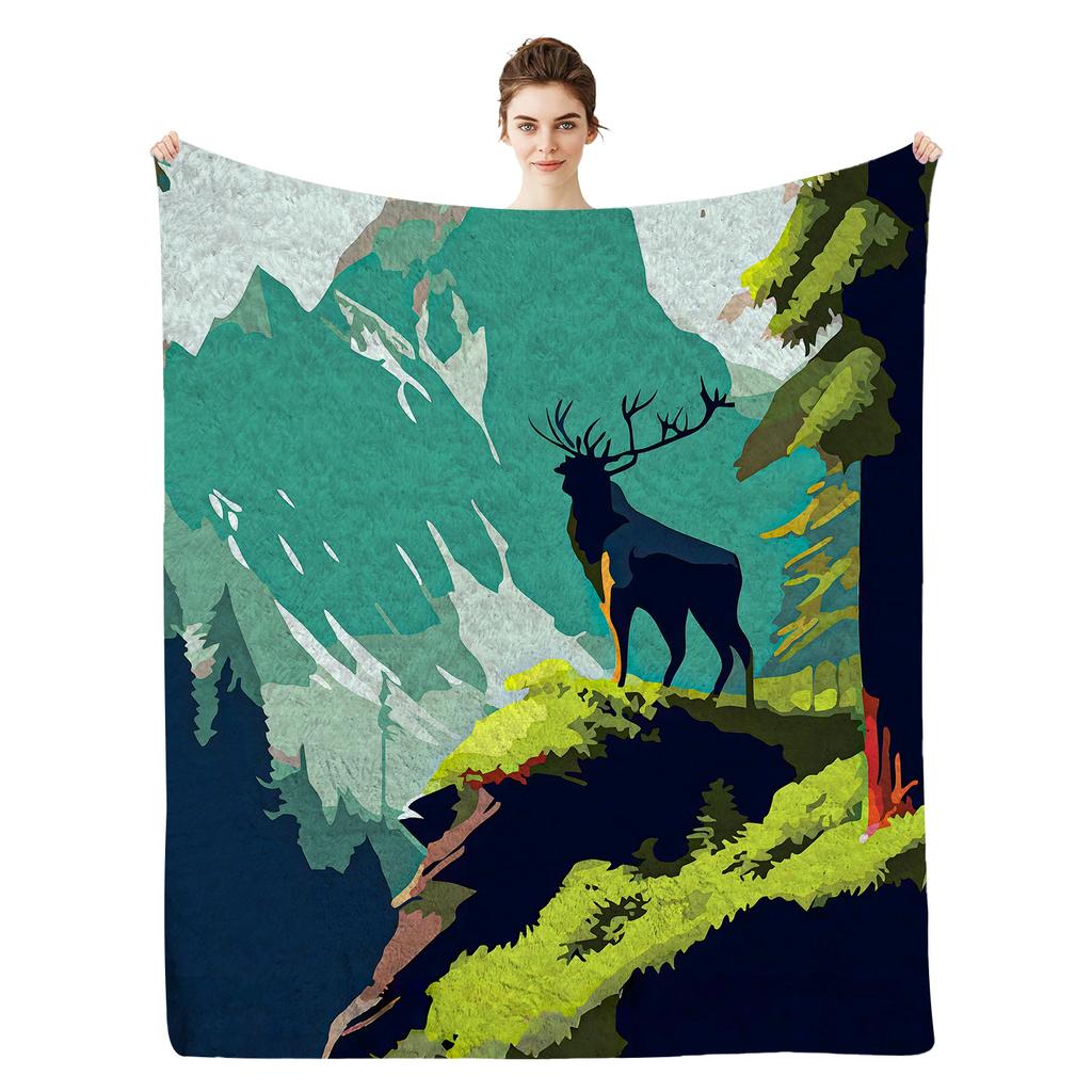 Hot Air Balloon Blanket Flannel Blanket Nap Blanket Blanket