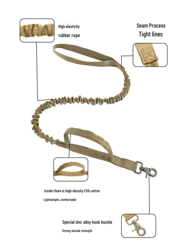 Outdoor Tactical Nylon Dog Collar with Liftable Handle