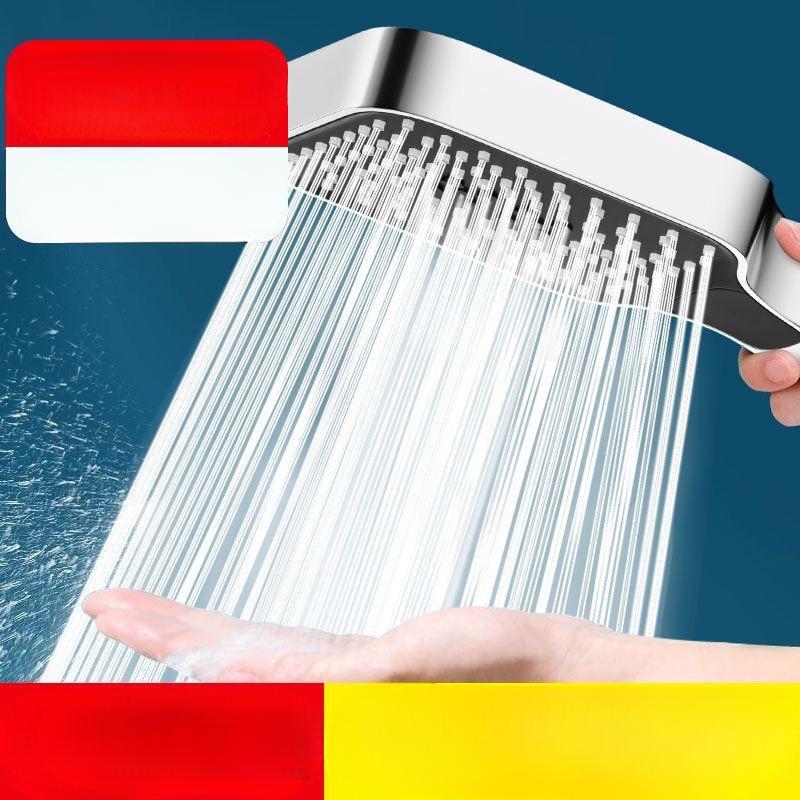 1 szt. Kwadratowy lotniskowiec trzeci bieg duży panel doładowana dysza prysznicowa prysznic kąpiel silna ręczna dysza kranowa