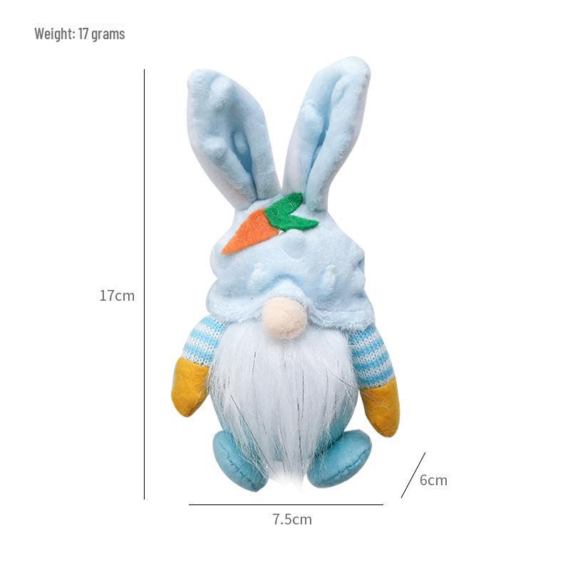 

Кулон Пасхальный Кролик 2022 Тканевая Кукла Гном Домашнее Украшение синий
