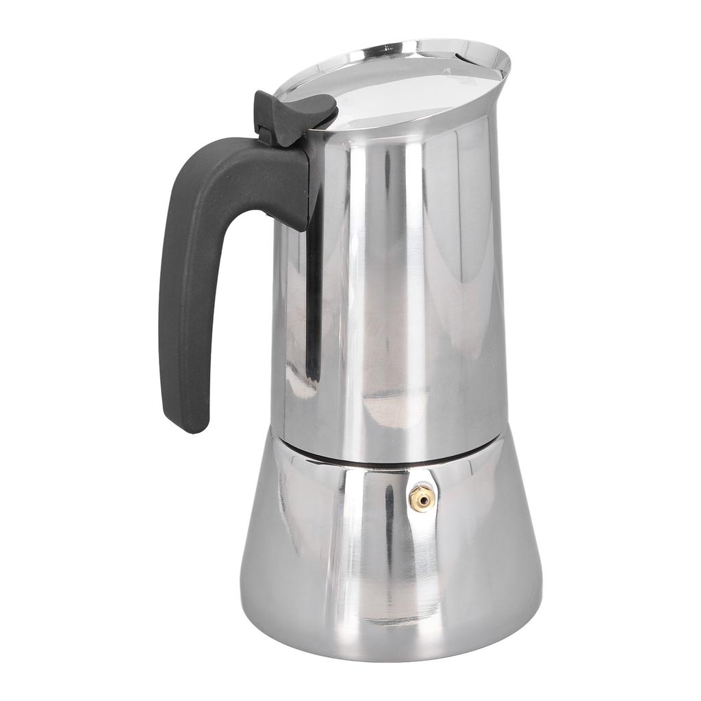 Stovetop Moka Pot 430 Stainless Steel Portable Stovetop Coffee Making Pot for Induction Cooktops 9