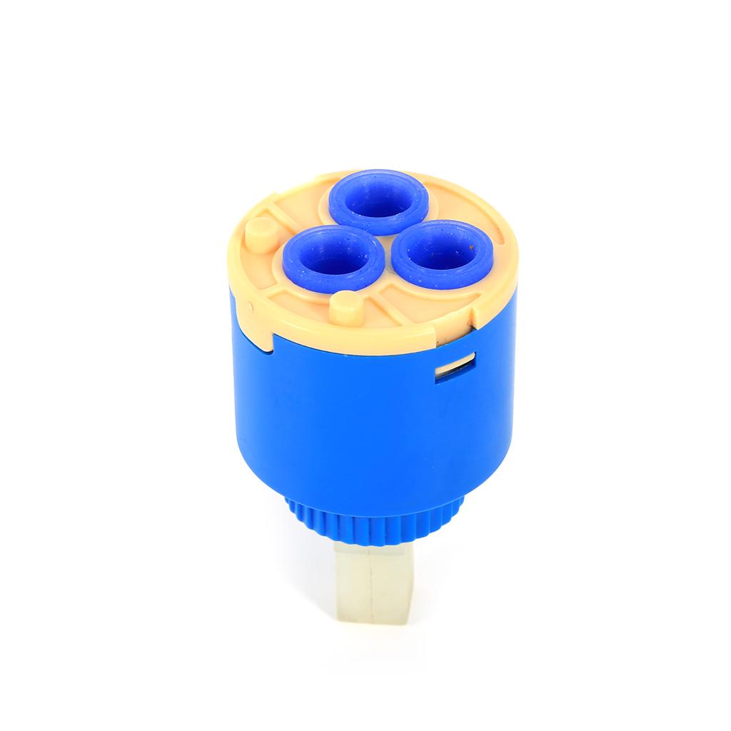 35 40mm Ceramic Cartridge Water Mixer Tap Inner Control Faucet Valve PP Plastic Blue Practical