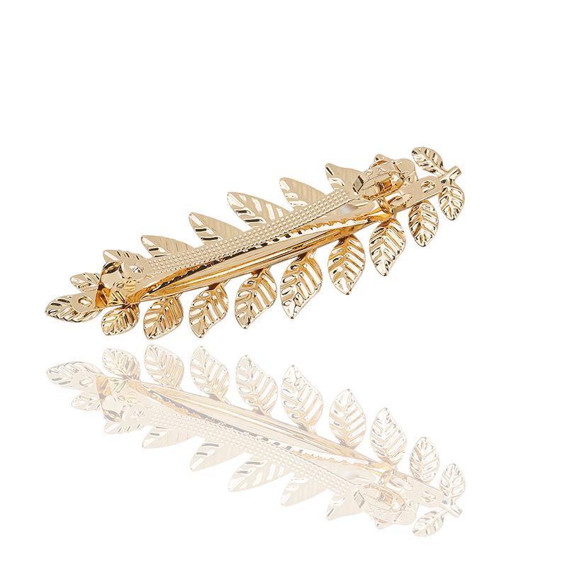 Golden Leaf Bridal Hair Comb Headband - Elegant Hair Accessory for Special Occasions
