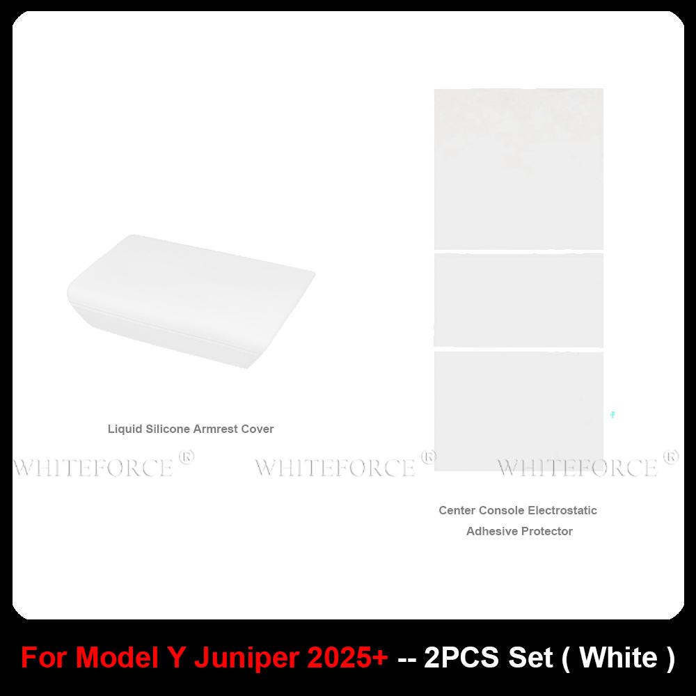 For Tesla Model Y Juniper 2025 Car Center Console Armrest Box Cover Liquid Silicone Mat Model 3 Highland Armrest Pad  Soft Case