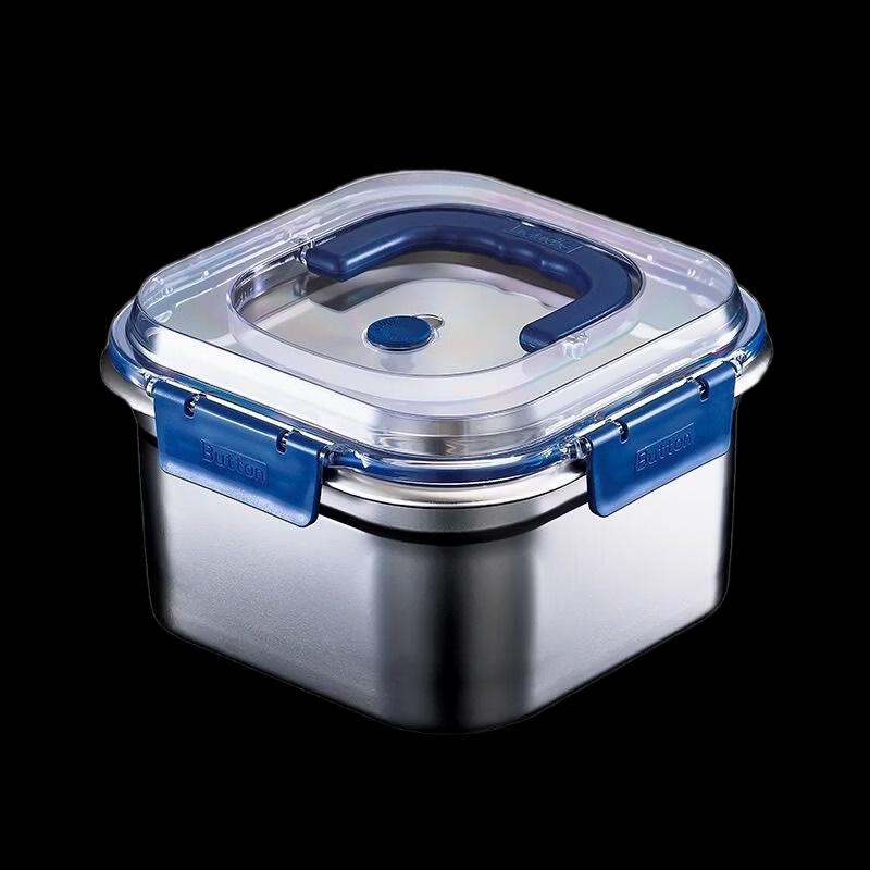 ZISIZ Thickened Stainless Steel Leak-Proof Food Container