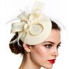 Elegant Hårband Dam Fascinator Huvudbonad Handgjort Håraccessoar För Bröllopsfester Och Temafester