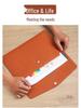Cross-border A4 Leather Document Folder with Snap Button