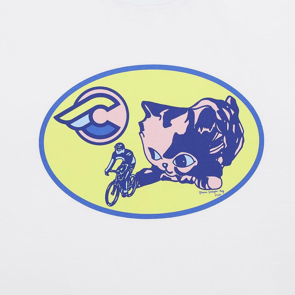 Gruppo Cinelli Drop3 Size A1TS1KTNWHE50 T-Shirt, White, L,