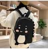 Lovely Girl's Nylon Backpack With Fun Dinosaur Design Spacious And Wear-resistant Fashionable School Bag