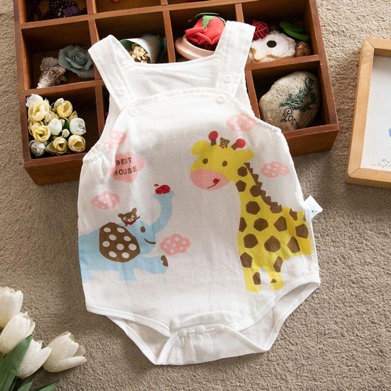 Newborn Cotton Pipa Summer Gauze Onesie