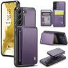 For Samsung Galaxy S22 5G Case Leather Mobile Cover with Detachable Magnetic Card Bag