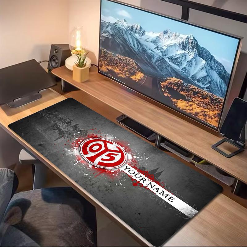Custom Name 1. FSV Mainz 05 Print  Cushion Non-slip Laptop Tablet Big Mousepad XXL Mat Mini PC Playmat With Lock edge