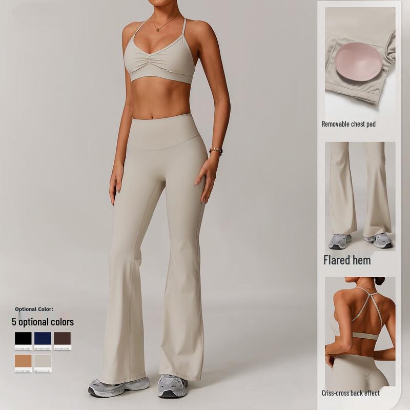 OEING Women's High-Waist Quick-Dry Yoga Sports Set