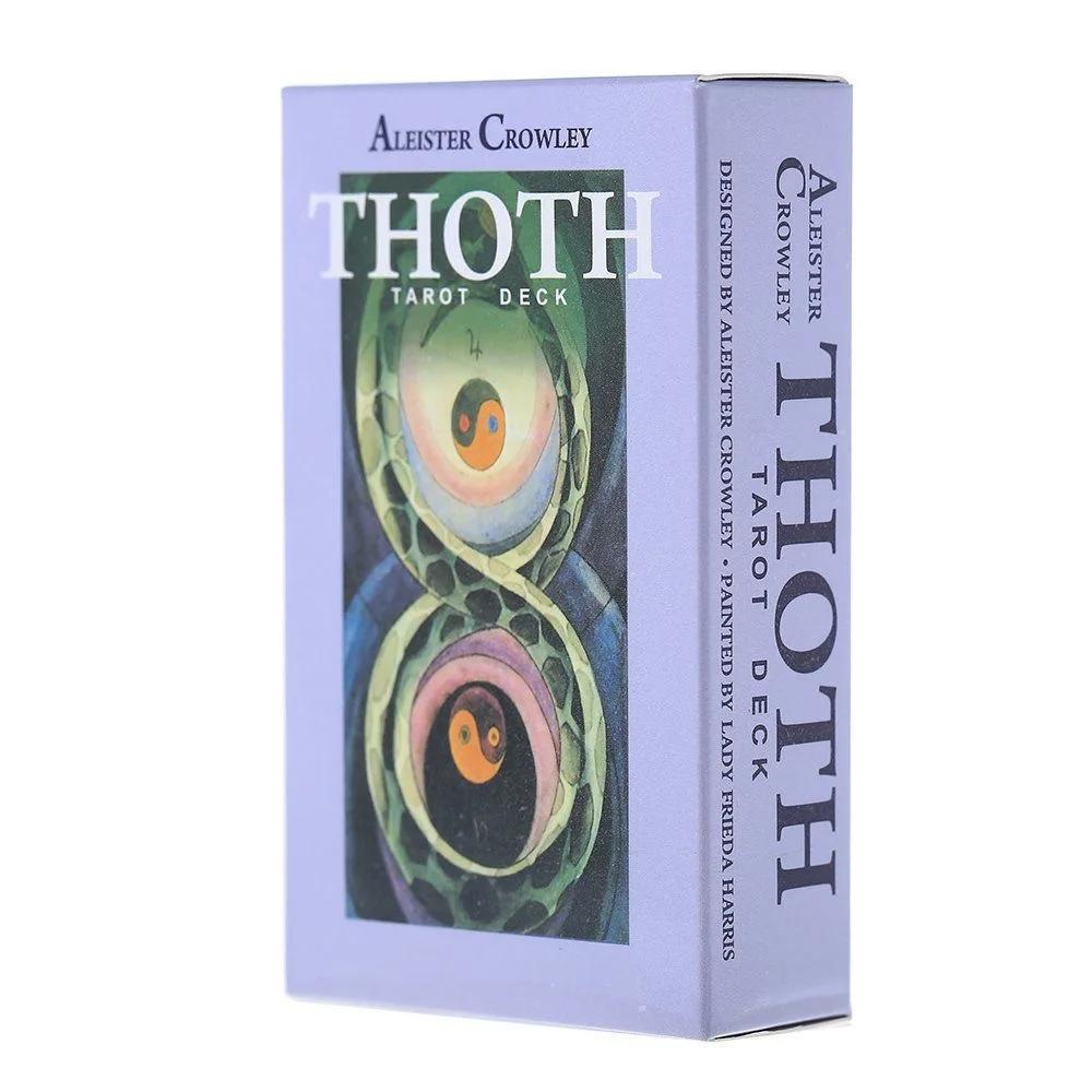 Thoth Tarot Cards 78 Cards Deck Mysterious Divination Oracle Playing Card Board Game Playing Games Card Board Game