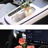 Burnt Edge Rose Imitation Oil Painting for Car Interior Decoration – Cup Holder Floral Ornament