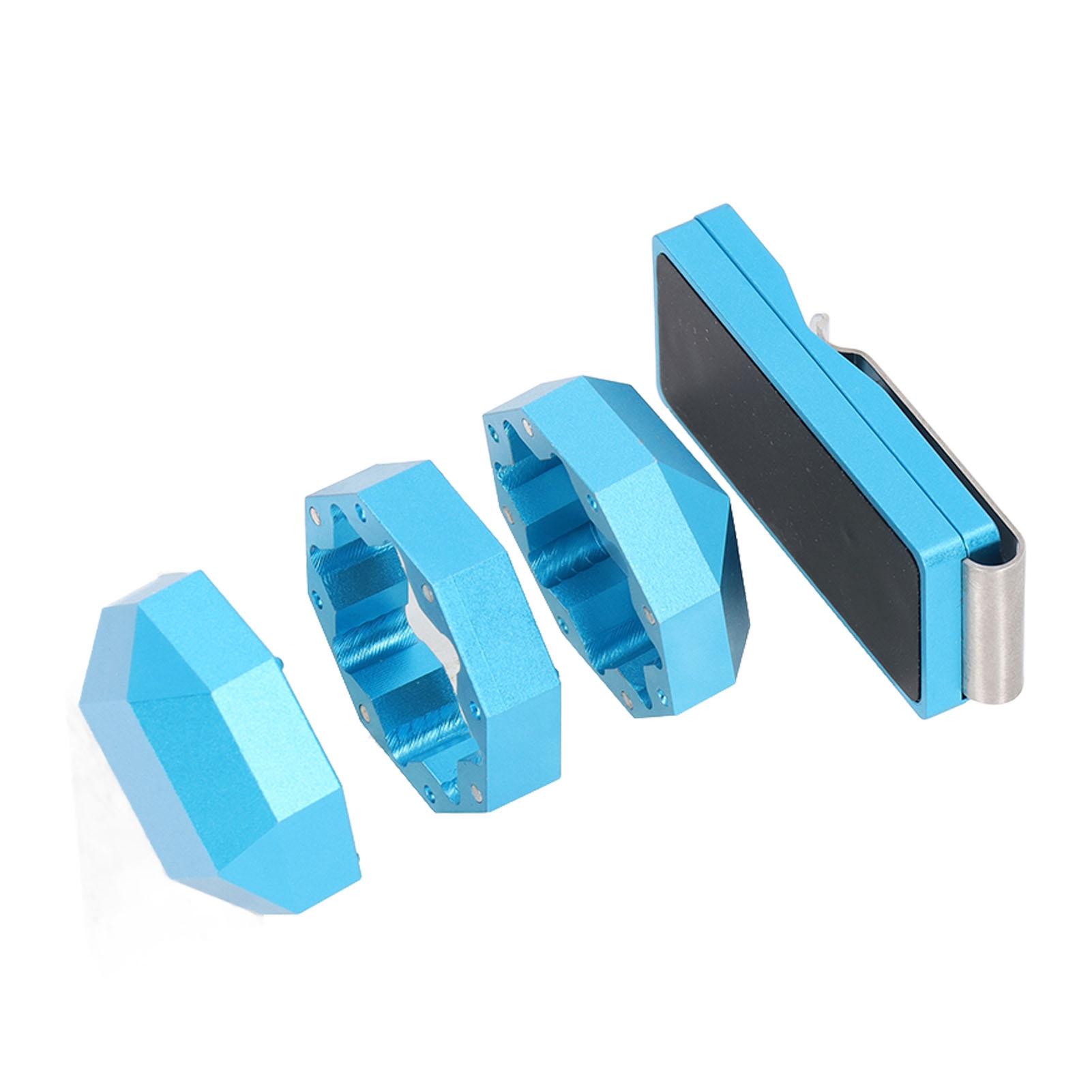 

Алюминиевый держатель для мела для кия, зажим для восьмиугольного универсального 3-слойного бильярдного кия, держателя для мела синий