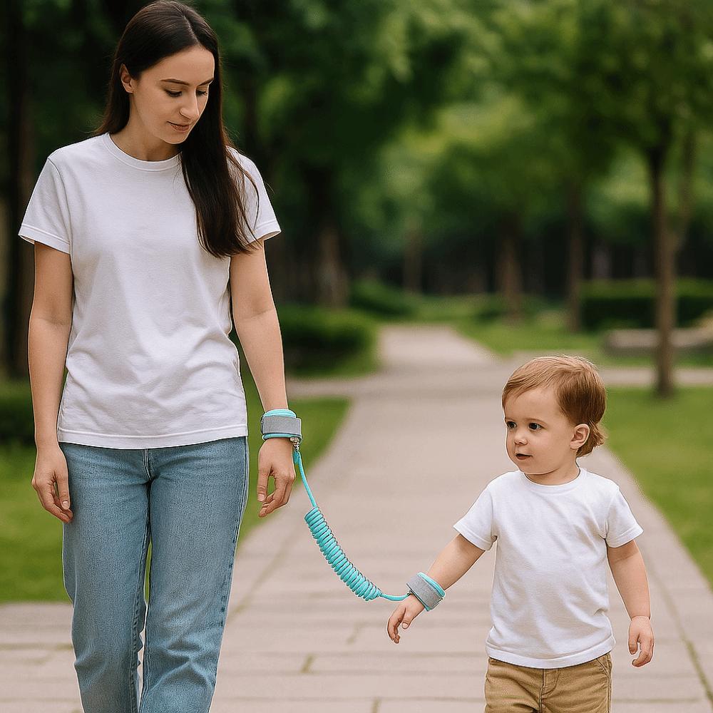 Breathable Baby Traction Rope Adjustable Children Harness Anti-lost Wrist Link Band  Toddler